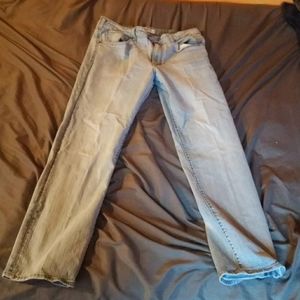 Stone washed straight fit Lee jeans